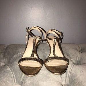 Gold Calvin klein sandals
